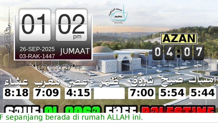 TAZKIRAH JUMAAT | MASJID PUTRA HEIGHTS 🕌