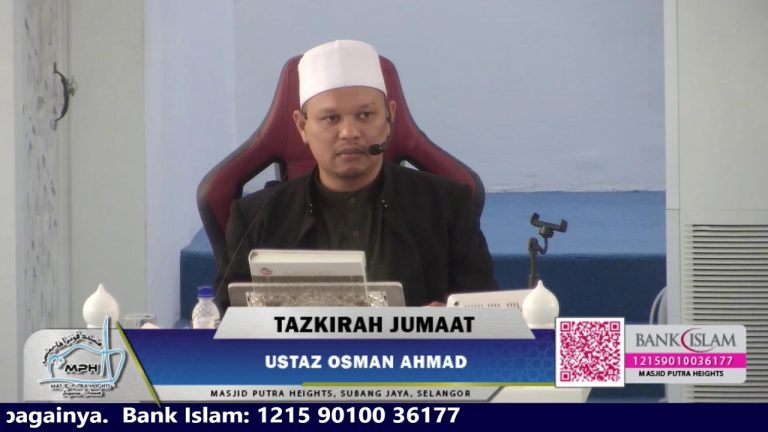 ((( 🛑 SIARAN LANGSUNG🛑 ))) 🎥TAZKIRAH JUMAAT | MASJID PUTRA HEIGHTS 🕌