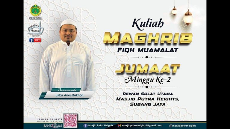 ((( 🛑 SIARAN LANGSUNG🛑 ))) 🎥 KULIAH MAGHRIB | MASJID PUTRA HEIGHTS 🕌