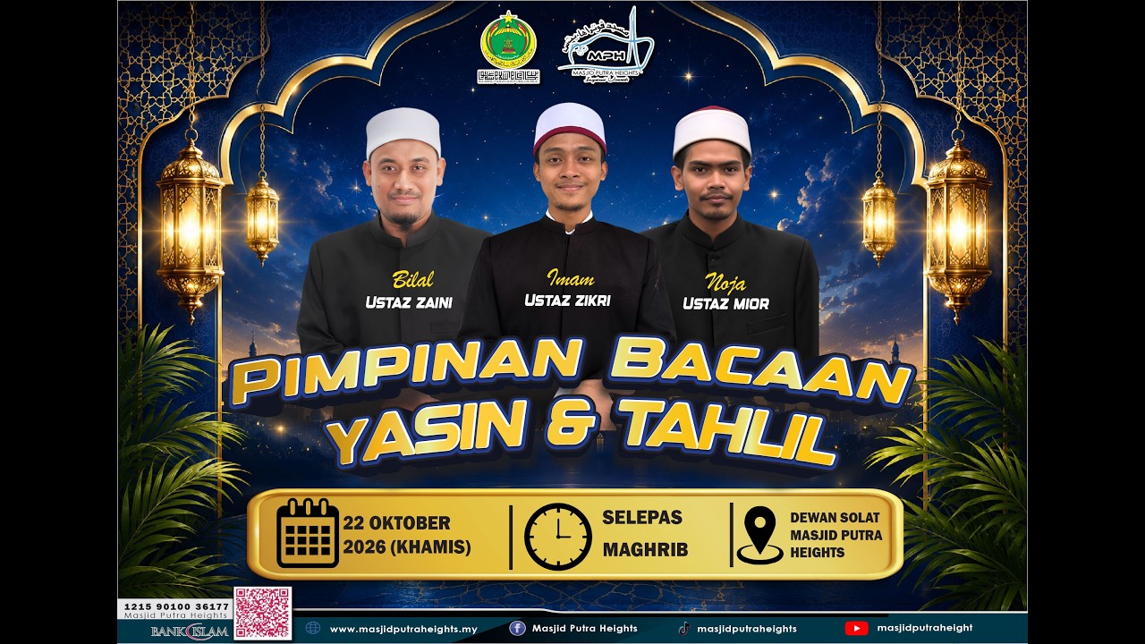 ((( 🛑 SIARAN LANGSUNG🛑 ))) 🎥 KULIAH MAGHRIB | MASJID PUTRA HEIGHTS 🕌