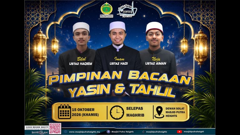 ((( 🛑 SIARAN LANGSUNG🛑 ))) 🎥KULIAH MAGHRIB | MASJID PUTRA HEIGHTS 🕌