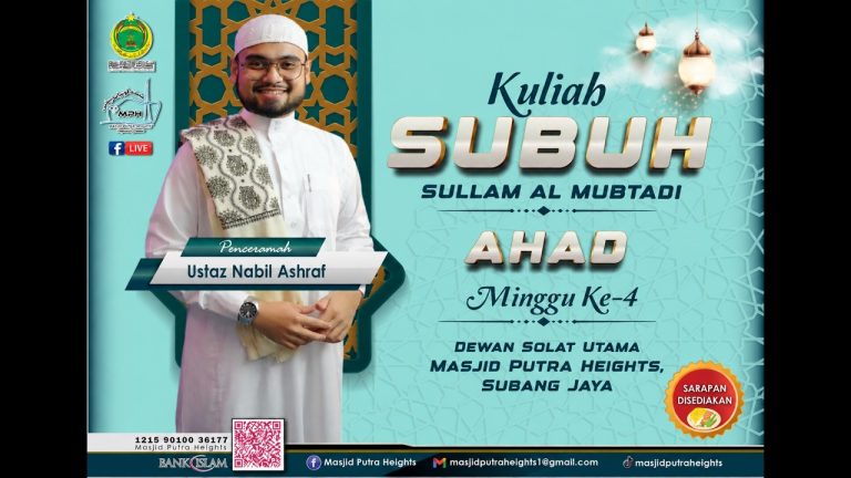 ((( 🛑 SIARAN LANGSUNG🛑 ))) 🎥KULIAH MAGHRIB | MASJID PUTRA HEIGHTS 🕌