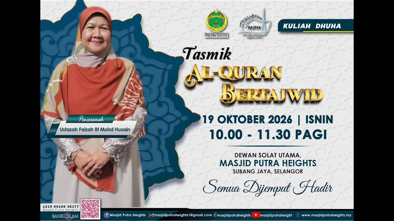((( 🛑 SIARAN LANGSUNG🛑 ))) 🎥 KULIAH MAGHRIB | MASJID PUTRA HEIGHTS 🕌